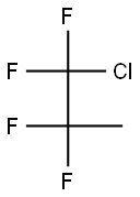 1-Chloro-1,1,2,2-tetrafluoropropane Struktur