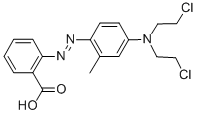2-[[4-[Bis(2-chloroethyl)amino]-2-methylphenyl]azo]benzoic acid|2-[[4-[Bis(2-chloroethyl)amino]-2-methylphenyl]azo]benzoic acid