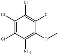 2,3,4,5-テトラクロロ-6-メトキシベンゼンアミン 化学構造式