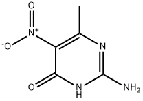 4(1H)-ピリミジノン, 2-アミノ-6-メチル-5-ニトロ- 化学構造式
