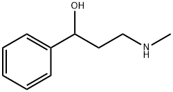 3-Hydroxy-N-methyl-3-phenyl-propylamine Struktur