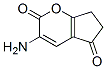 Cyclopenta[b]pyran-2,5-dione, 3-amino-6,7-dihydro- (9CI) 结构式