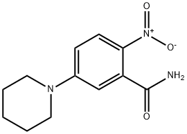 2-硝基-5-(哌啶-1-基)苯甲酰胺, 421558-77-2, 结构式