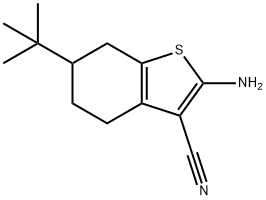 2-AMINO-6-TERT-BUTYL-4,5,6,7-TETRAHYDRO-1-BENZOTHIOPHENE-3-CARBONITRILE|苯并噻吩-3-甲腈,4,5,6,7-四氢-2-氨基-6-(1,1-二甲基乙基)-