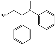 N-(2-amino-1-phenylethyl)-N-methylaniline 化学構造式