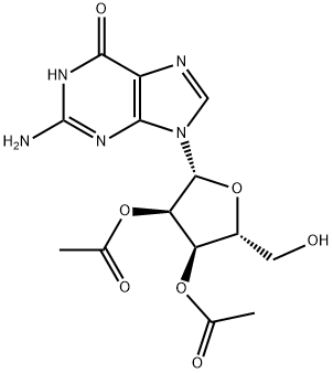2',3'-di-O-acetylguanosine 结构式