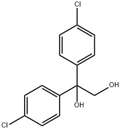 1,1-Bis(4-chlorophenyl)-1,2-ethanediol Structure