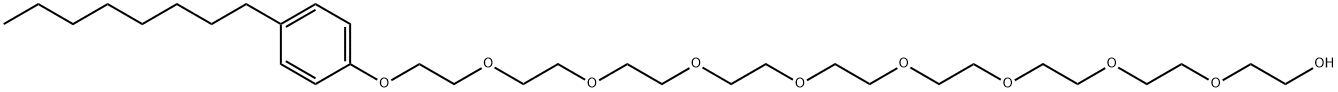 辛基酚聚醚-9, 42173-90-0, 结构式