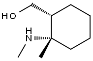 (2-METHYL-CIS-2-METHYLAMINO-CYCLOHEXYL)-METHANOL Struktur