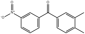 3,4-二甲基-3'-硝基苯甲酮,42187-33-7,结构式