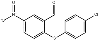 5-NITRO-2-(4-CHLOROPHENYLTHIO)BENZALDEHYDE Struktur