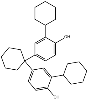 1,1-双(3-环己基-4-羟苯基)环己烷, 4221-68-5, 结构式