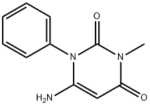 6-氨基-3-甲基-1-苯基嘧啶-2,4(1H,3H)-二酮, 42212-19-1, 结构式
