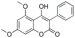 4-Hydroxy-5,7-dimethoxy-3-phenyl-2H-1-benzopyran-2-one 结构式