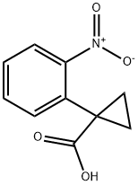 1-(2-NITRO-PHENYL)-CYCLOPROPANECARBOXYLIC ACID 结构式