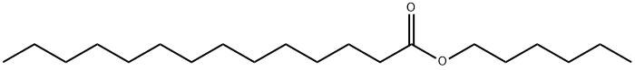 hexyl myristate Structure