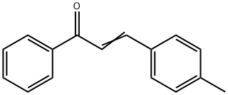 β-(4-メチルフェニル)アクリロフェノン 化学構造式