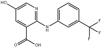 2-[[3-(Trifluoromethyl)phenyl]amino]-5-hydroxynicotinic acid 结构式