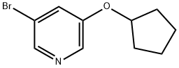 3-溴-5-环戊氧基吡啶, 422557-08-2, 结构式