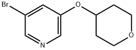 3-bromo-5-(tetrahydro-2H-pyran-4-yloxy)pyridine Struktur