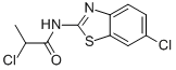 2-CHLORO-N-(6-CHLORO-2-BENZOTHIAZOLYL)-PROPANAMIDE,42277-49-6,结构式