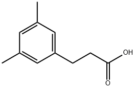 3-(3,5-ジメチルフェニル)プロパン酸 化学構造式
