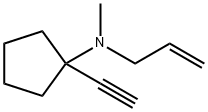 Cyclopentanamine, 1-ethynyl-N-methyl-N-2-propenyl- (9CI) Structure