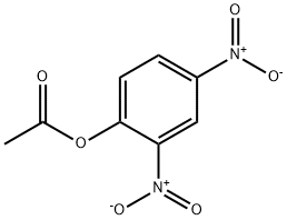 2,4-ジニトロフェニル=アセタート 化学構造式