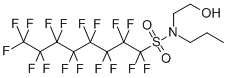 N-(2-羟乙基)-N-丙基全氟辛磺酰胺,4236-15-1,结构式