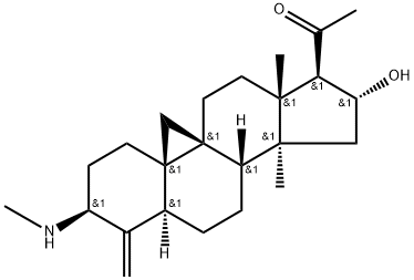16α-Hydroxy-14-methyl-3β-methylamino-4-methylene-9,19-cyclo-5α-pregnan-20-one