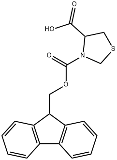 (4R)-3-[(9H-F氟-9-甲氧基)羰基]-1,3-苯并噻唑-甲酸,423719-54-4,结构式