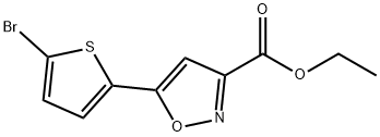 ETHYL 5-(5-BROMO-2-THIENYL)-3-ISOXAZOLECARBOXYLATE Structure