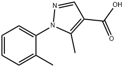 5-METHYL-1-(2-METHYLPHENYL)-1H-PYRAZOLE-4-CARBOXYLIC ACID Structure