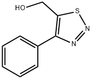 (4-フェニル-1,2,3-チアジアゾール-5-イル)メタノール 化学構造式