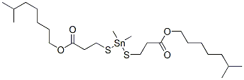 diisooctyl 3,3'-[(dimethylstannylene)bis(thio)]dipropionate,42378-34-7,结构式
