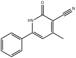 1,2-DIHYDRO-4-METHYL-2-OXO-6-PHENYLPYRIDINE-3-CARBONITRILE Structure
