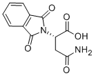 N-ALPHA-フタリル-L-アスパラギン 化学構造式