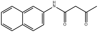 N-2-ナフチル-3-オキソブタンアミド 化学構造式