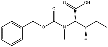 N-苄氧羰基-N-甲基-L-异亮氨酸,42417-66-3,结构式