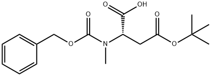 N-甲基-N-[苄氧羰基]-L-天冬氨酸 4-叔丁酯,42417-70-9,结构式