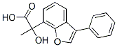 alpha-hydroxy-alpha-methyl-3-phenylbenzofuran-7-acetic acid  Structure