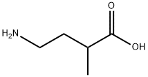 2-メチル-4-アミノ酪酸 化学構造式