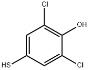 2,6-dichloro-4-mercaptophenol 结构式