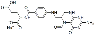 42476-21-1 N-[4-[[(2-氨基-5-甲酰基-3,4,5,6,7,8-六氢-4-氧代-6-蝶啶基)甲基]氨基]苯甲酰基]-L-谷氨酸钠盐