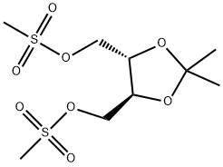 (-)-2,3-O-ISOPROPYLIDENE-L-THREITOL 1,4-DIMETHANE SULFONATE Struktur