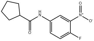 Cyclopentanecarboxamide, N-(4-fluoro-3-nitrophenyl)- (9CI) Structure