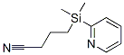 Butanenitrile, 4-(dimethyl-2-pyridinylsilyl)- (9CI) Structure