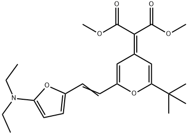 Propanedioic  acid,  [2-[2-[5-(diethylamino)-2-furanyl]ethenyl]-6-(1,1-dimethylethyl)-4H-pyran-4-ylidene]-,  dimethyl  ester  (9CI)|