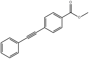 4-(苯乙炔基)苯甲酸甲酯 结构式