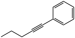 1-フェニル-1-ペンチン 化学構造式